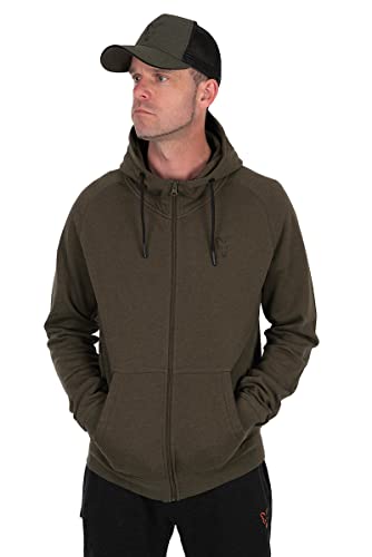 Fox Collection Lw Hoody Green & Black - Angelpullover, Größe:M von Fox