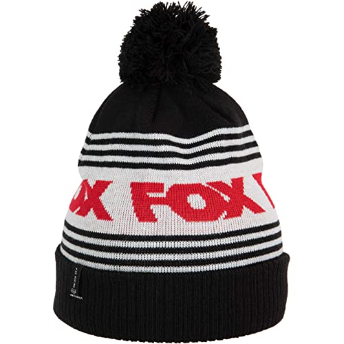 Fox Frontline Bommelmütze (one Size, Black/red) von Fox