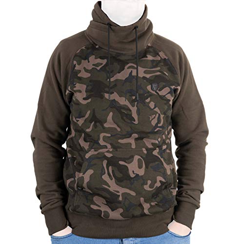 Fox Khaki/Camo High Neck Pullover - Angelpullover, Größe:XXL von Fox