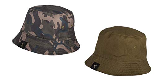 Fox Khaki/Camo Reverse Bucket hat - Hut für Karpfenangler, Angelmütze, Mütze für Angler, Sonnenhut zum Angeln von Fox