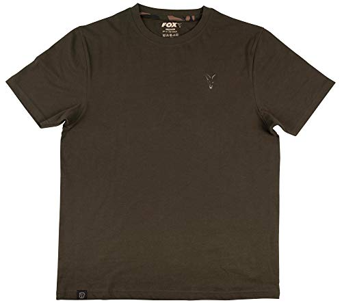 Fox Khaki T-Shirt - Angelshirt für Karpfenangler, Größe:M von Fox