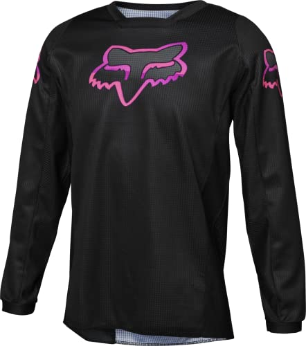 Fox Racing Unisex-Kinder Jugend Blackout Motocross Jersey, Schwarz/Rosa, Big Kid X-Large von Fox Racing