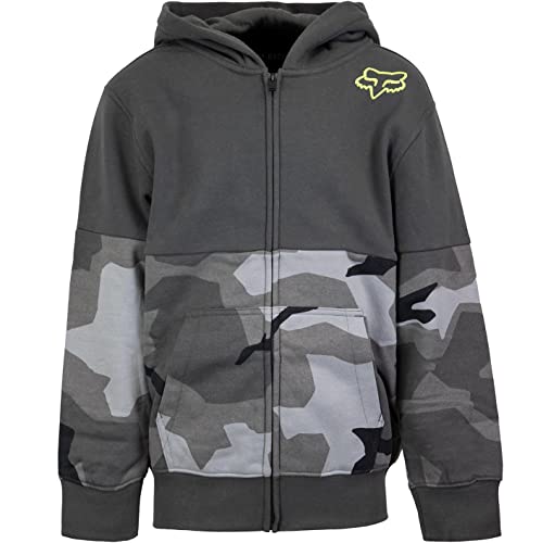 Fox Lindon Zip Hoody Kinder (158, Black camo) von Fox