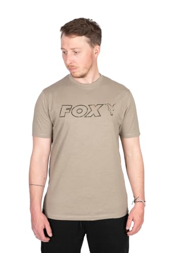 Fox Ltd LW Khaki Marl T-Shirt - Angelshirt, Größe:M von Fox