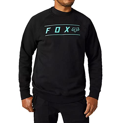 Fox Racing Men's Pinnacle Crew Black/Blue Long Sleeve Sweatshirt M von Fox