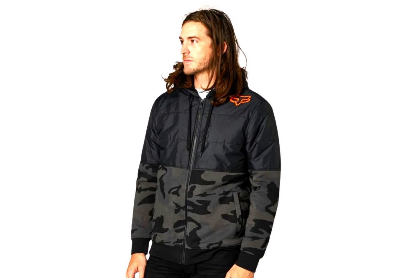 Fox Freizeitanzug Fox Lindon Sasquatch Fleece Kapuzenjacke Schwarz/Camo L von Fox