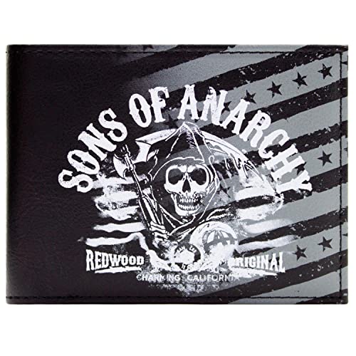 Fox Sons of Anarchy Redwood Geldbörse Bi-fold Id & Kartenhalter, Schwarz von Fox Racing