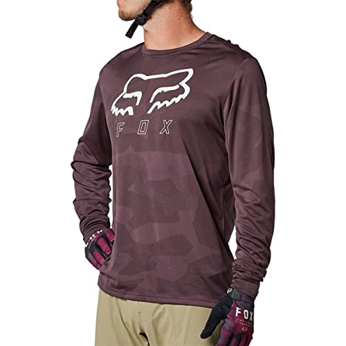 Fox Unisex Ranger TRU Dri Long Sleeve Mountain Biking Jersey, Dark Maroon, L von Fox