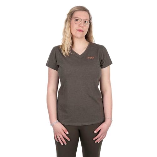 Fox WC V Neck T-Shirt - Angelshirt, Größe:L von Fox