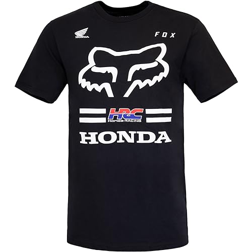 Fox x Honda T-Shirt Herren (M, Black) von Fox