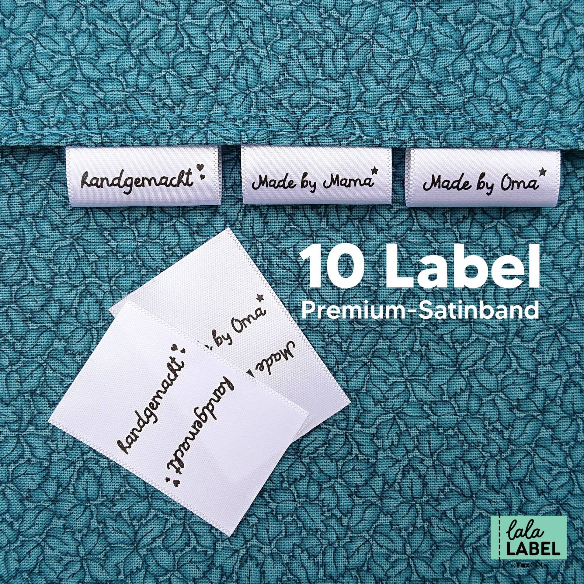 10 Labels Aus Satin Zum Annähen, Made By Mama, Handgemacht, Von Oma Gemacht, Textiletiketten Einnähen 10 Labels Aus Satin Zum Annähen, Made By Mama, Handgemacht, Von Oma Gemacht, Textiletiketten Einnähen von FoxCutsDE