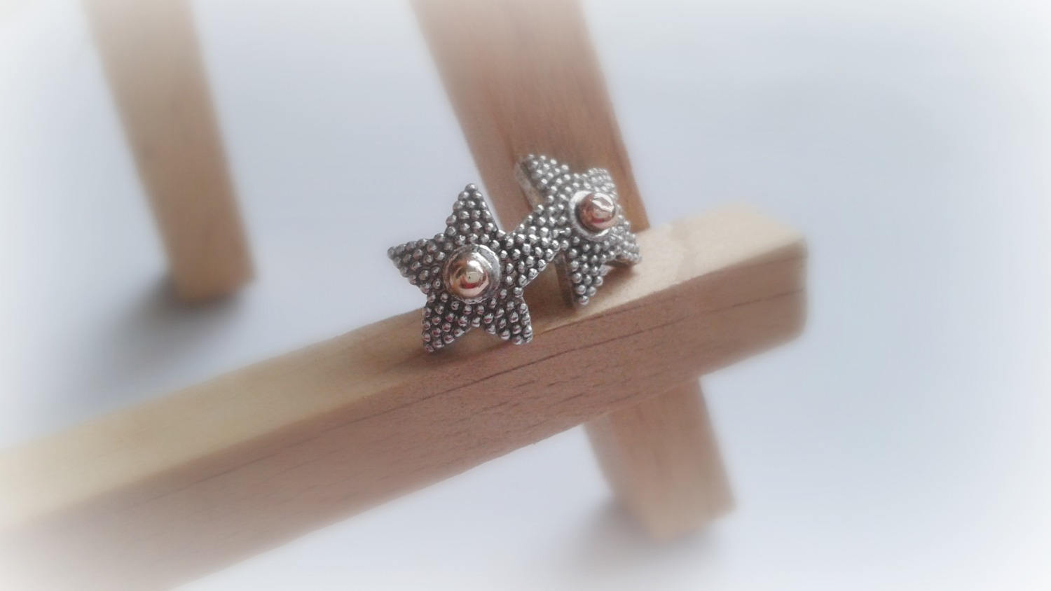 Stern Ohrringe - Granulation Sterling Silber Piercing Handgemachter Schmuck Anleitung Und Inspiration Geschenk Unisex Stern Ohrringe - Granulation Sterling Silber Piercing Handgemachter Schmuck Anleitung Und Inspiration Geschenk Unisex von FoxInTheBox