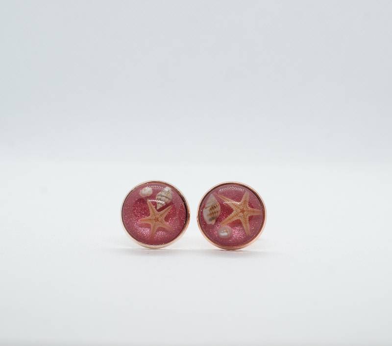 20mm Natürlicher Seestern Runder Sea Style Manschettenknopf von FoxLinkDesign