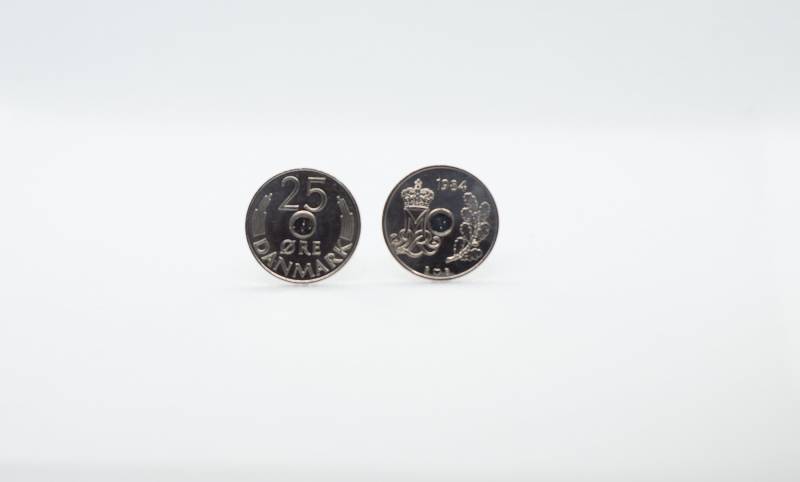 Coin Manschettenknöpfe - Dänemark, 25 Øre Frederik Ix Manschettenknopf, Manschettenknopf Für Männer, Jahre, 50 Herren Accessoire, Stil Ideen von FoxLinkDesign