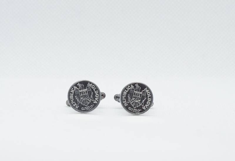 Coin Manschettenknöpfe-Moldawien 1 Bani Cent Manschettenknöpfe von FoxLinkDesign