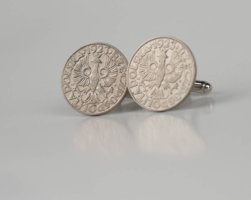 Coin Manschettenknöpfe-Polen 10 1923 Groszy Cent Manschettenknöpfe von FoxLinkDesign