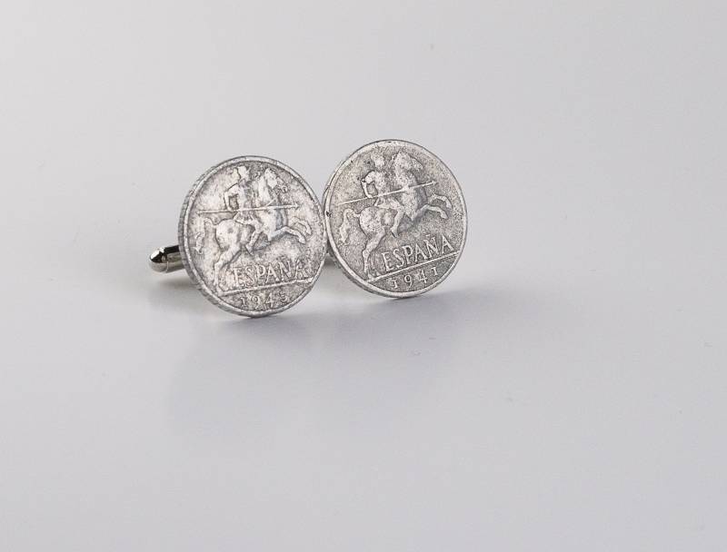 Coin Manschettenknöpfe - Spanien, 10 Centimos Manschettenknopf, Jahre, 20 Jahre Jubiläum, Trauzeugen Geschenk, Geschenk Für Bräutigam, Trauzeuge von FoxLinkDesign