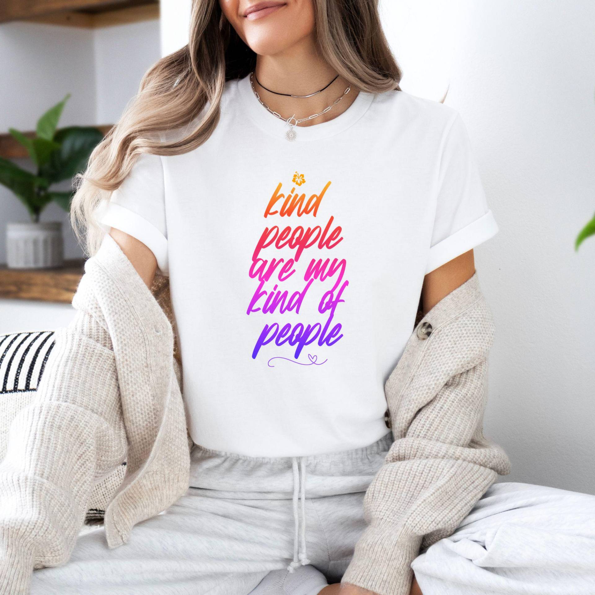 Foxwits Shirt Kind People Are My Of Weißes T-Shirt Frontprint Farbverlauf Gildan 5000 Statement Sommer Unisex Geschenk Foxwits Shirt Kind People Are My Of Weißes T-Shirt Frontprint Farbverlauf Gildan 5000 Statement Sommer Unisex Geschenk von FoxWits