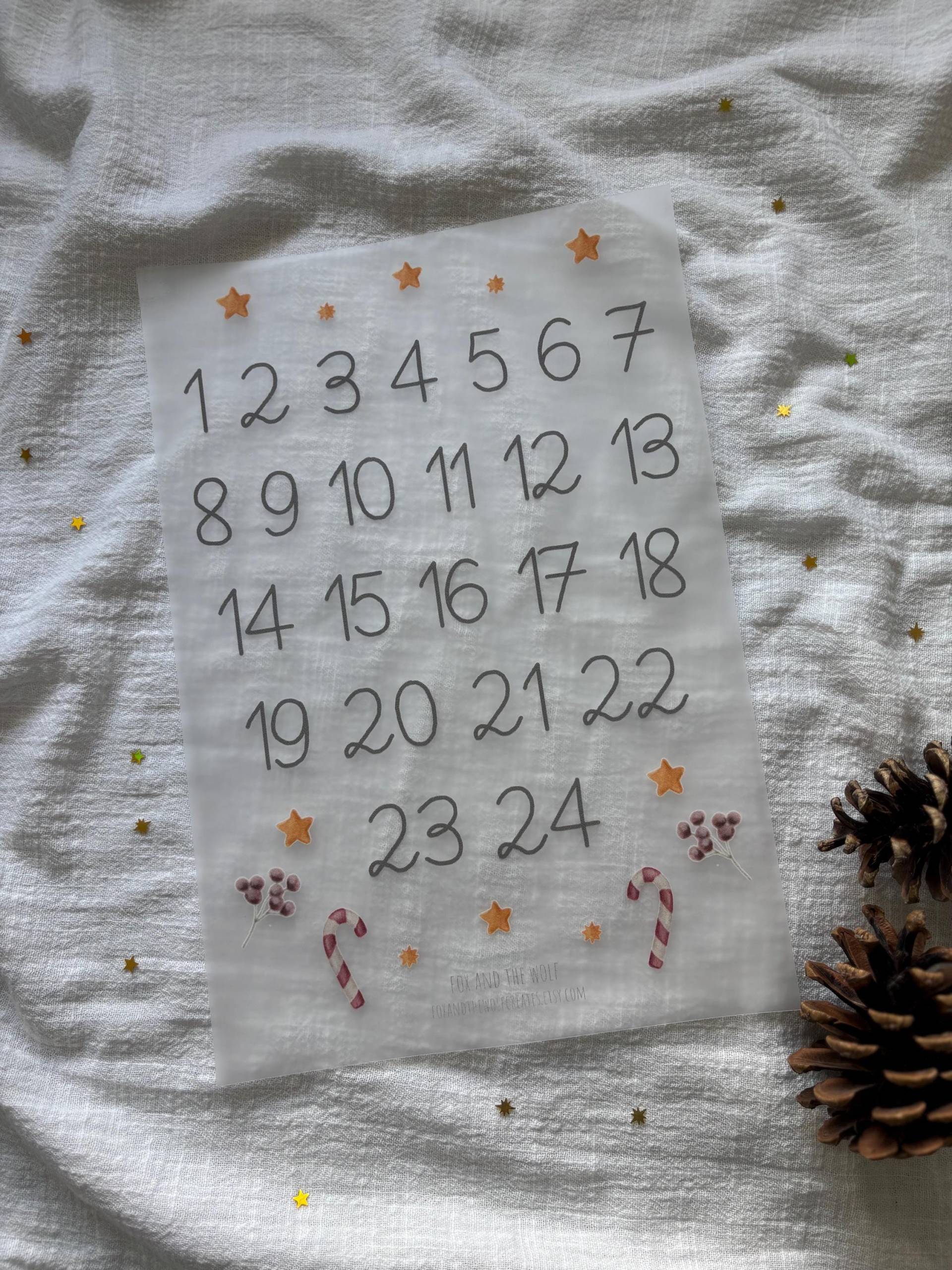 Bügelbilder Zahlen Für Adventskalender | Weihnachten Diy Motive Zum Aufbügeln Geschenkidee Bügelbilder Zahlen Für Adventskalender | Weihnachten Diy Motive Zum Aufbügeln Geschenkidee von FoxandtheWolfCreates