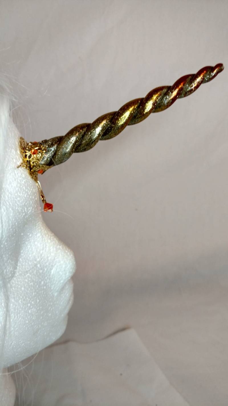 Citrin - Geode Inspirierter Einhorn Horn Haarreif Citrin - Geode Inspirierter Einhorn Horn Haarreif von FoxfireCustomDesigns