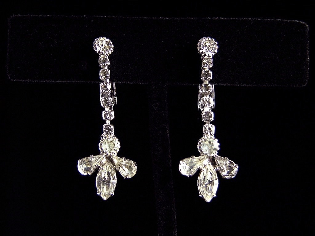 Les Bernard Strass Tropfen Ohrringe | No. 1066 Les Bernard Strass Tropfen Ohrringe | No. 1066 von FoxfireVintageJewelr