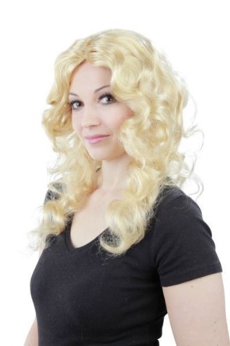 blonde Locken Langhaar Model Damen Perücke von Foxxeo