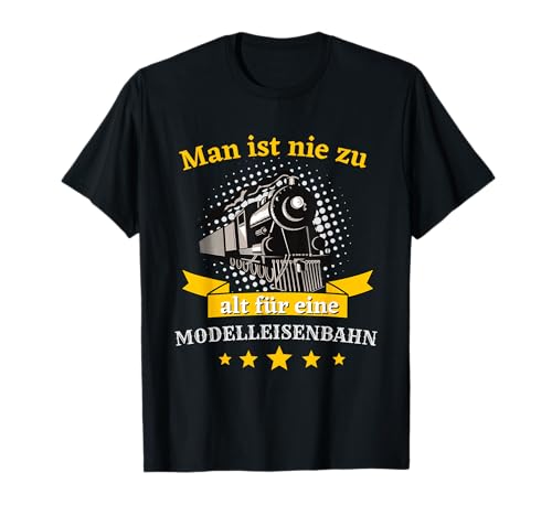 Foxxy Merch - Herren T-Shirt Schwarz S - Klassisch geschnitten, Kurzarm, Crew-Ausschnitt - Lustiges Eisenbahner Motiv mit einer Dampflok - Perfekt für Eisenbahn Liebhaber und Modellbahn Fans von Foxxy Merch