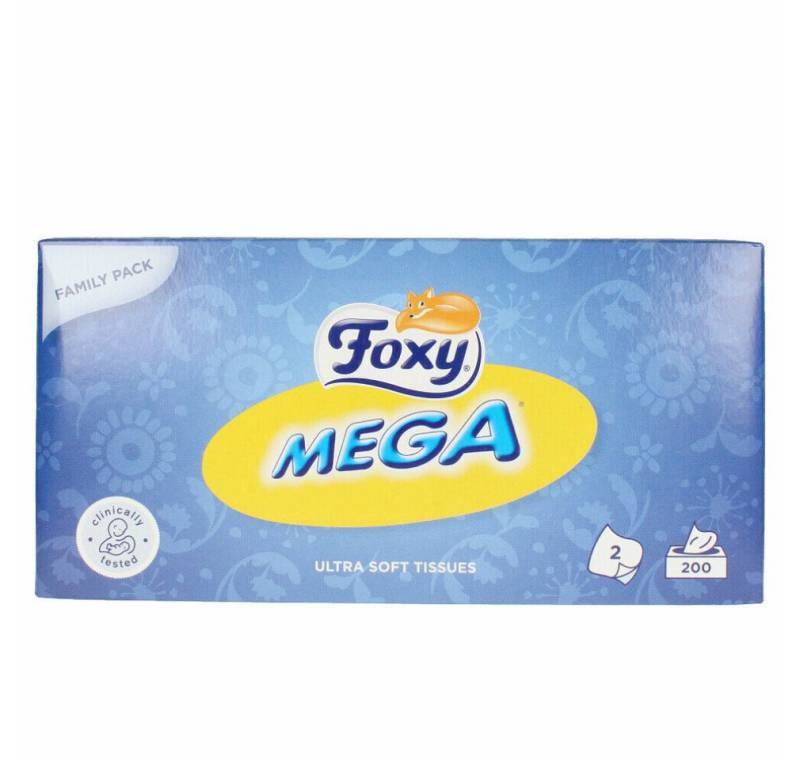 Foxy Gesichtsreinigungstuch Mega Gewebe 200 Einheiten Foxy Gesichtsreinigungstuch Mega Gewebe 200 Einheiten von Foxy