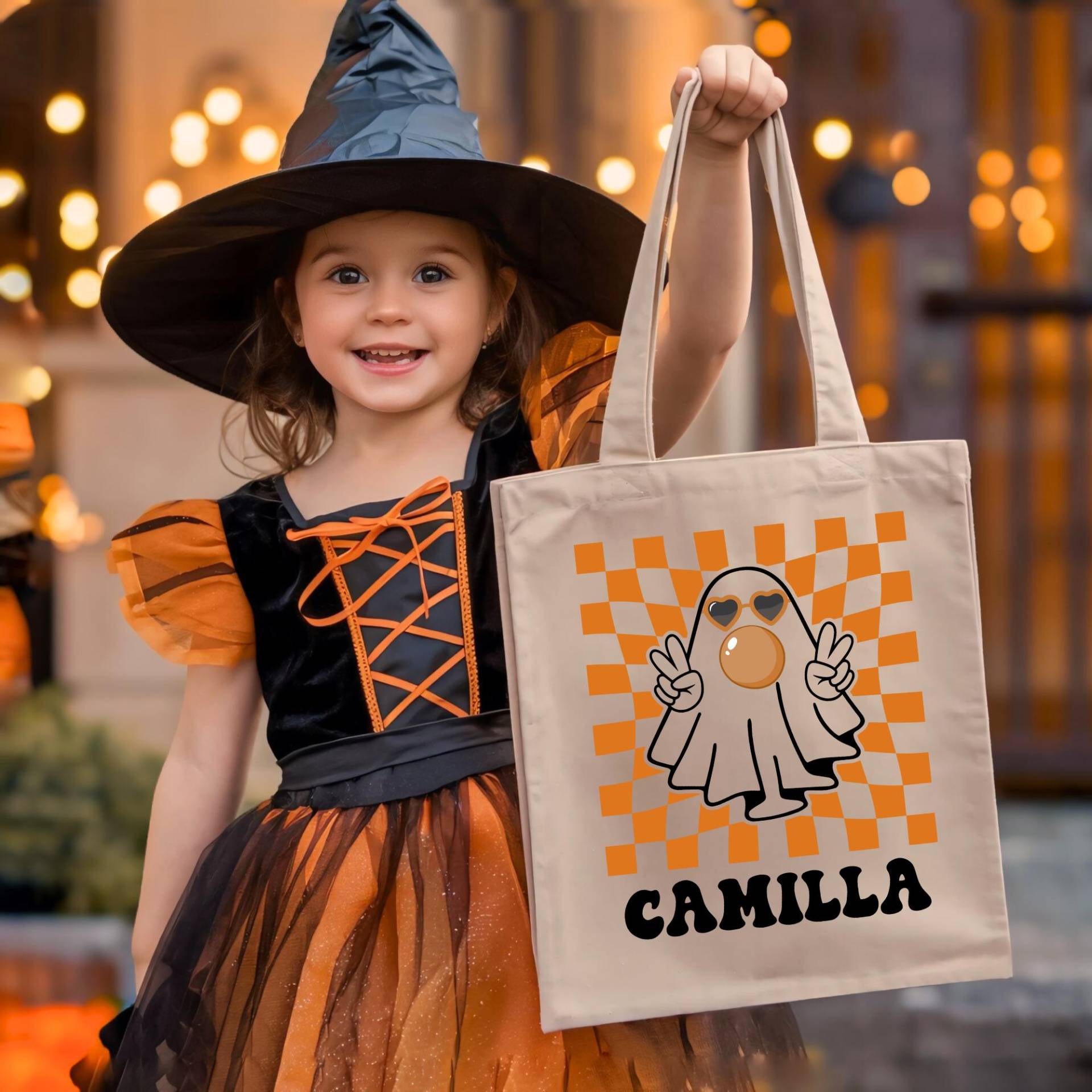 Personalisierte Retro-Geist Blow Bubble Trick-Or-Treat-Tasche, Benutzerdefinierte Name Halloween Tragetasche, Trendige Tragetasche Für Süßigkeiten Personalisierte Retro-Geist Blow Bubble Trick-Or-Treat-Tasche, Benutzerdefinierte Name Halloween Tragetasche, Trendige Tragetasche Für Süßigkeiten von FoxyFindsStudio