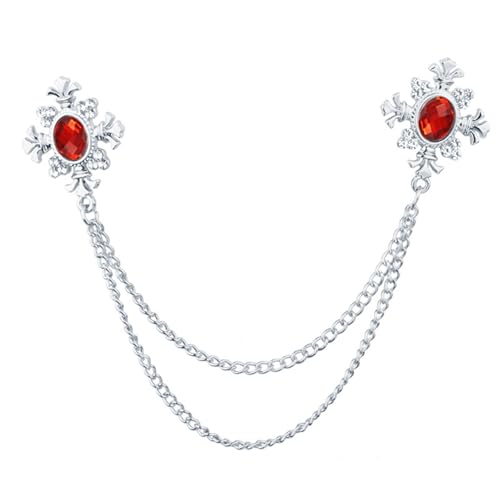 Exquisite Quaste Strass gekreuzter Kragen Brosche Einzigartige Dekoration Schmuck für Hemd Exquisite Quaste Strass gekreuzter Kragen Brosche Einzigartige Dekoration Schmuck für Hemd von Fpbiagoq