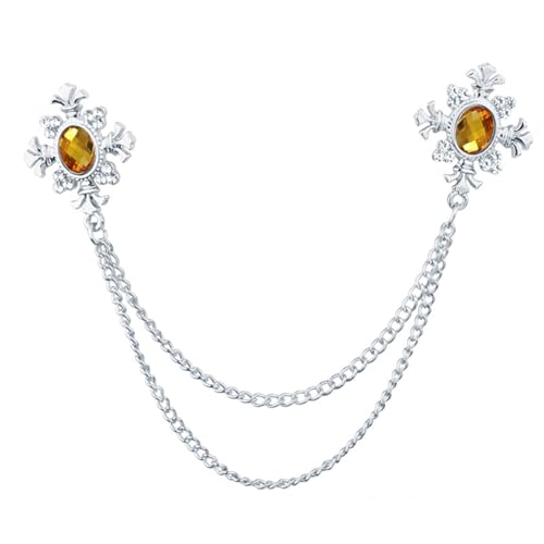Exquisite Quaste Strass gekreuzter Kragen Brosche Einzigartige Dekoration Schmuck für Hemd Exquisite Quaste Strass gekreuzter Kragen Brosche Einzigartige Dekoration Schmuck für Hemd von Fpbiagoq