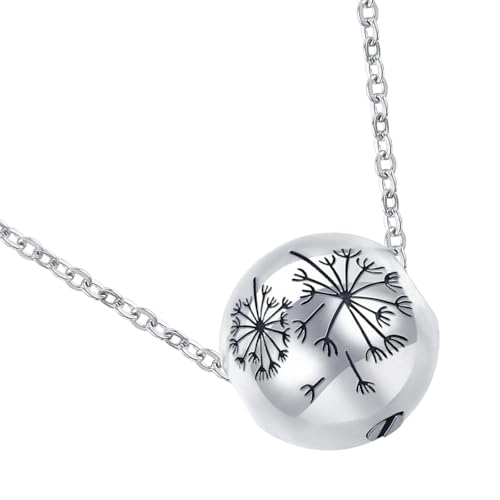 [Fpbiagoq] Löwenzahn-Halskette, Asche-Behälter, Asche-Halskette von Fpbiagoq