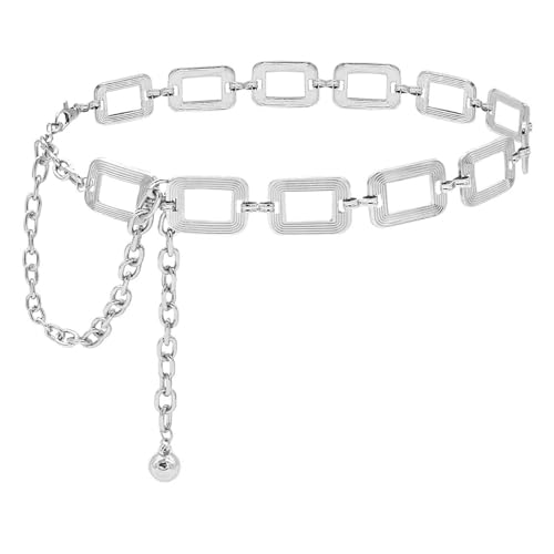 Unisex-Taillengürtel aus Metall, Körperschmuck, Zubehör, geeignet für Party, Alltag, dekoratives Hüftzubehör Unisex-Taillengürtel aus Metall, Körperschmuck, Zubehör, geeignet für Party, Alltag, dekoratives Hüftzubehör von Fpbiagoq