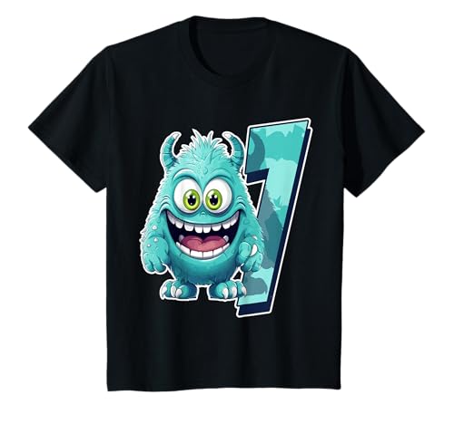 Monster-Design für Kinder, 7. Geburtstag, 7. Geburtstag T-Shirt Monster-Design für Kinder, 7. Geburtstag, 7. Geburtstag T-Shirt von Fr Birthday Gifts For Little Monsters