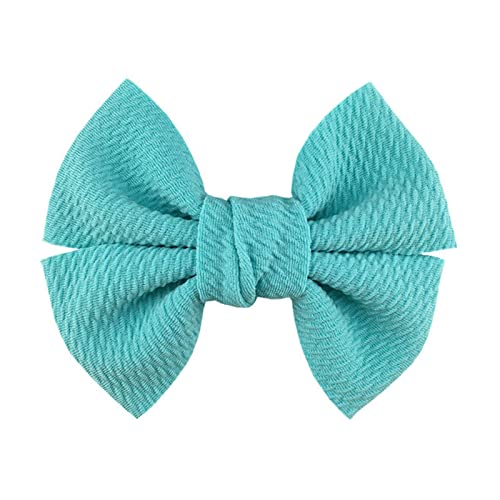 Stirnband Damen 10 teile/los 4,5 "große waffel stoff haar bögen for mädchen beliebte süße mode zubehör bowknot boutique kopf tragen Stirnband Damen Winter (Color : Mint green, Size : Without clip von FrEshn