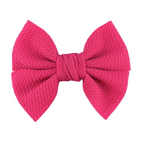 Stirnband Damen 10 teile/los 4,5 "große waffel stoff haar bögen for mädchen beliebte süße mode zubehör bowknot boutique kopf tragen Stirnband Damen Winter (Color : Rose, Size : With clip) von FrEshn