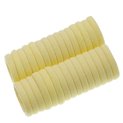 Stirnband Damen 4.3cm Frauen Werkzeuge Gummiband Haarseile Pferdeschwanzhalter Haarband Haarschmuck Elastische Haarband Headwear 30pcs / lot Stirnband Damen Winter (Size : Yellow) von FrEshn