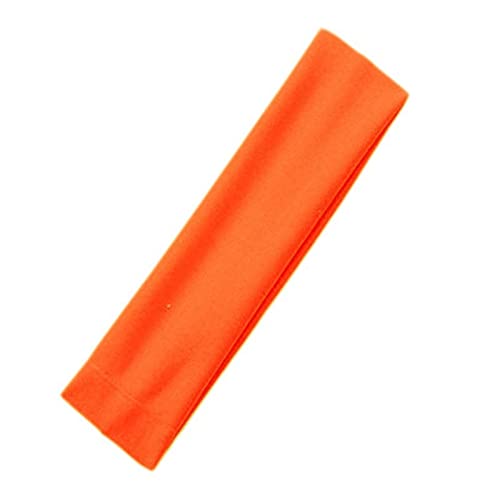 Stirnband Damen Feste Sports Stirnband Frauen Mode Elastische Haarbänder Laufen Fitness Yoga Headwear Weibliche Stretch Wash Makeup Haar Zubehör Gesichtswaschstirnband (Size : Orange) von FrEshn