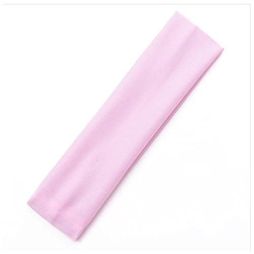 Stirnband Damen Feste Sports Stirnband Frauen Mode Elastische Haarbänder Laufen Fitness Yoga Headwear Weibliche Stretch Wash Makeup Haar Zubehör Gesichtswaschstirnband (Size : Pink) von FrEshn