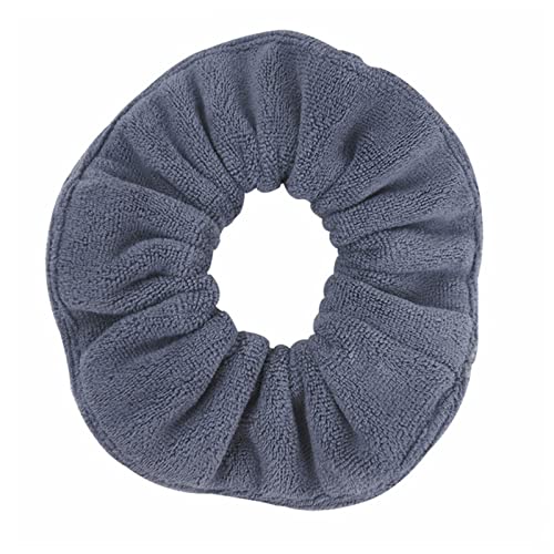 Stirnband Damen Frauen Große breite Mikrofaserhaare Trocknen Scrunchies Handtuch Haarband for Frizz Kostenlose Feste Gummiband Haar Krawatte for Sport Yoga Stirnband Damen Winter (Size : Gray) von FrEshn