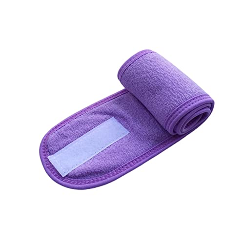 Stirnband Damen Massivfarbsport Nylon-Befestigungsband-Band-Stirnband einstellbar weiche Samt-Stirnbänder Haarschalband rutschfeste Make-up-Haarbänder Gesichtswaschstirnband (Size : HJ2295-C) von FrEshn