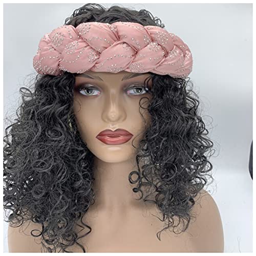 Stirnband Damen Mode Candy Color Braids Stirnbänder for Frauen Elastische Haarbänder Damen Turban Weibliche Headwear Zubehör Bandage Bandana Gesichtswaschstirnband (Size : 45) von FrEshn