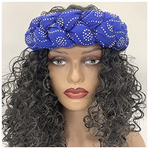 Stirnband Damen Mode Candy Color Braids Stirnbänder for Frauen Elastische Haarbänder Damen Turban Weibliche Headwear Zubehör Bandage Bandana Gesichtswaschstirnband (Size : 49) von FrEshn