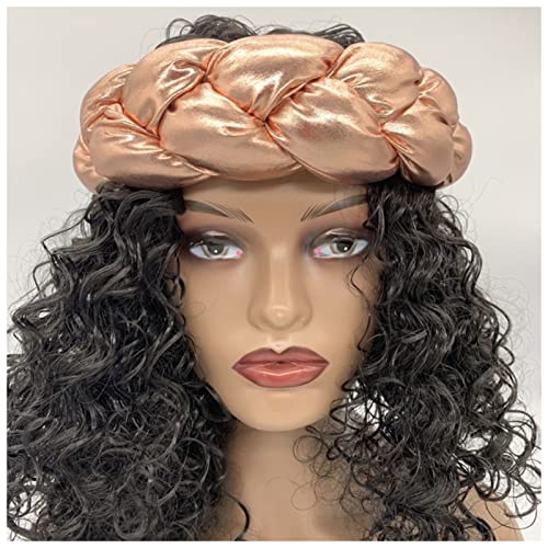 Stirnband Damen Mode Candy Color Braids Stirnbänder for Frauen Elastische Haarbänder Damen Turban Weibliche Headwear Zubehör Bandage Bandana Gesichtswaschstirnband (Size : E) von FrEshn