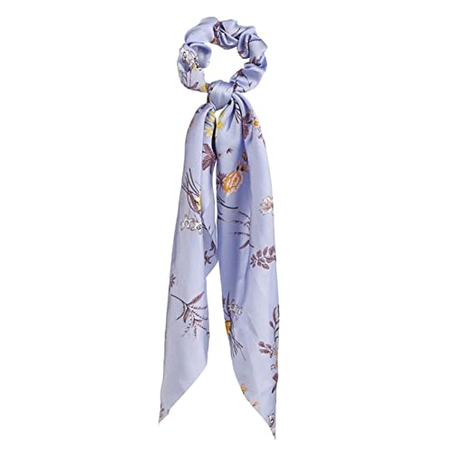 Stirnband Damen Mode Floral Print Scrhocken Solid Langes Haar Ribbon for Frauen Pferdeschwanz Schal Süßes elastisches Haarband Haar-Zubehör Stirnband Damen Winter (Size : CS641302) von FrEshn