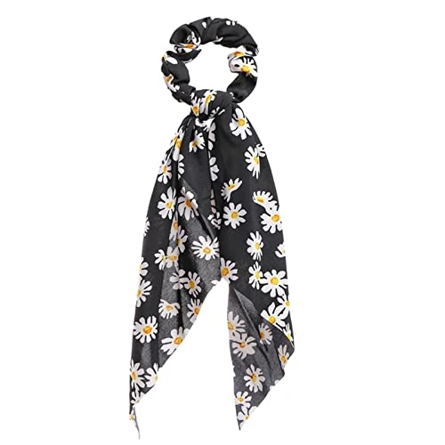 Stirnband Damen Mode Floral Print Scrhocken Solid Langes Haar Ribbon for Frauen Pferdeschwanz Schal Süßes elastisches Haarband Haar-Zubehör Stirnband Damen Winter (Size : CS648302) von FrEshn