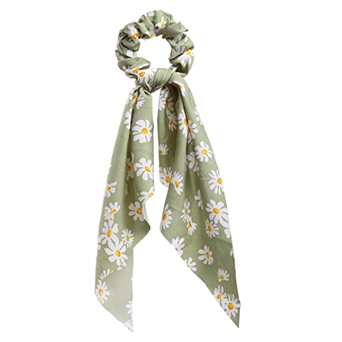 Stirnband Damen Mode Floral Print Scrhocken Solid Langes Haar Ribbon for Frauen Pferdeschwanz Schal Süßes elastisches Haarband Haar-Zubehör Stirnband Damen Winter (Size : CS648304) von FrEshn