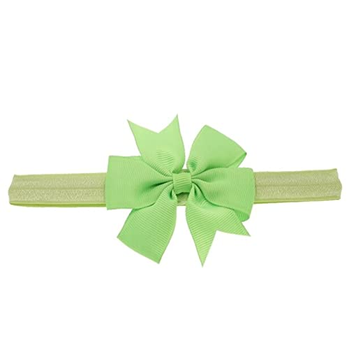 Stirnband Damen Stirnband Schöne Mädchen Bowknot Knoten Tiara Bow Stirnband Elastische Haarband Headwear Säuglingshaar Zubehör Gesichtswaschstirnband (Size : Fruit green) von FrEshn