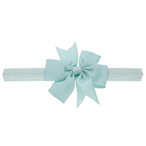 Stirnband Damen Stirnband Schöne Mädchen Bowknot Knoten Tiara Bow Stirnband Elastische Haarband Headwear Säuglingshaar Zubehör Gesichtswaschstirnband (Size : Mint) von FrEshn