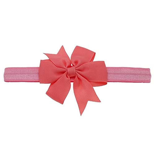 Stirnband Damen Stirnband Schöne Mädchen Bowknot Knoten Tiara Bow Stirnband Elastische Haarband Headwear Säuglingshaar Zubehör Gesichtswaschstirnband (Size : Watermelon red) von FrEshn